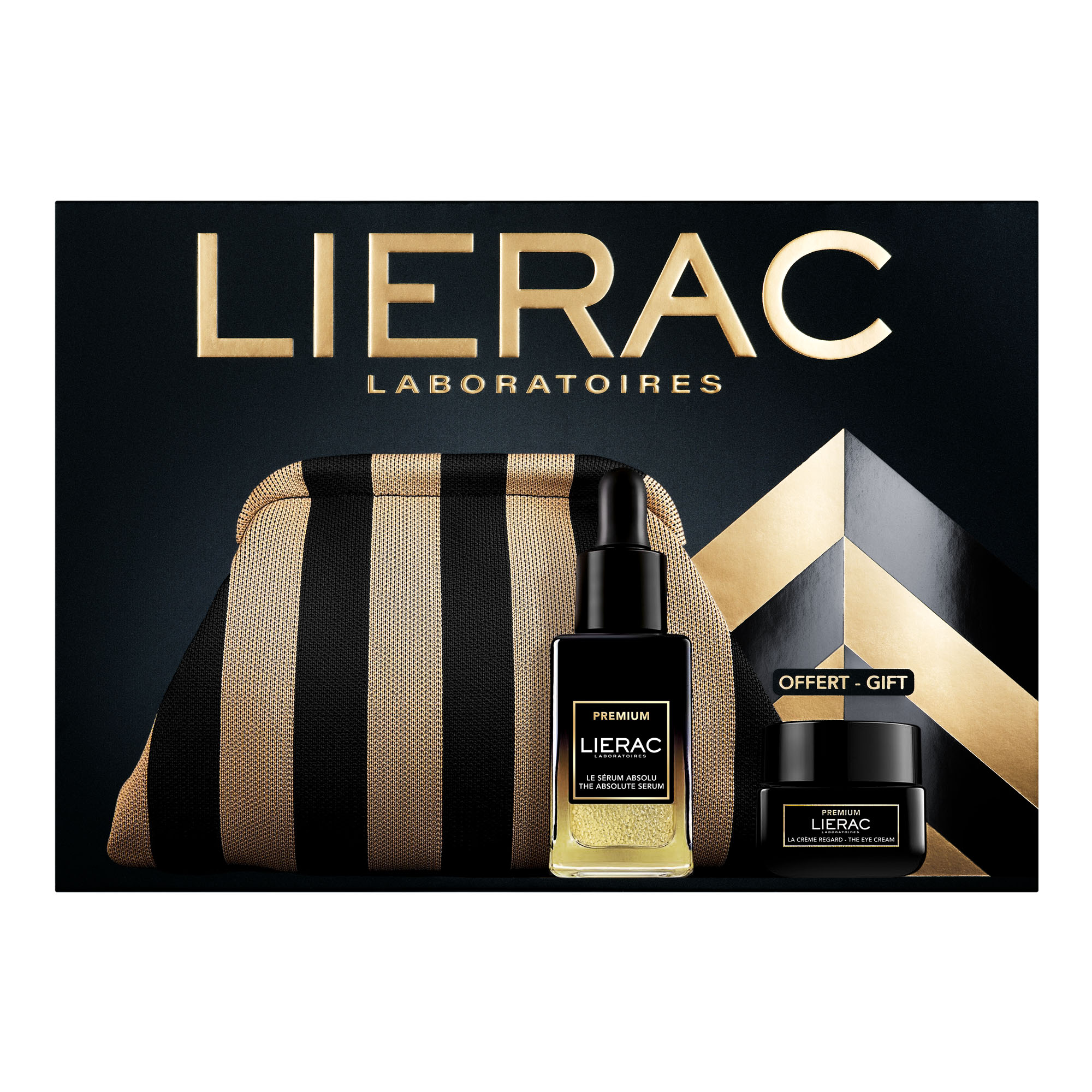 Zestaw Lierac Premium, serum regenerujące, 30 ml + krem pod oczy, 20 ml + kosmetyczka zdjęcie