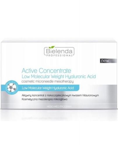 Bielenda Professional Active Concentrate Low Molecular Weight Hyaluronic Acid, aktywny koncentrat z nieskocząsteczkowym kwasem hialuronowym, 10 x 3 ml zdjęcie