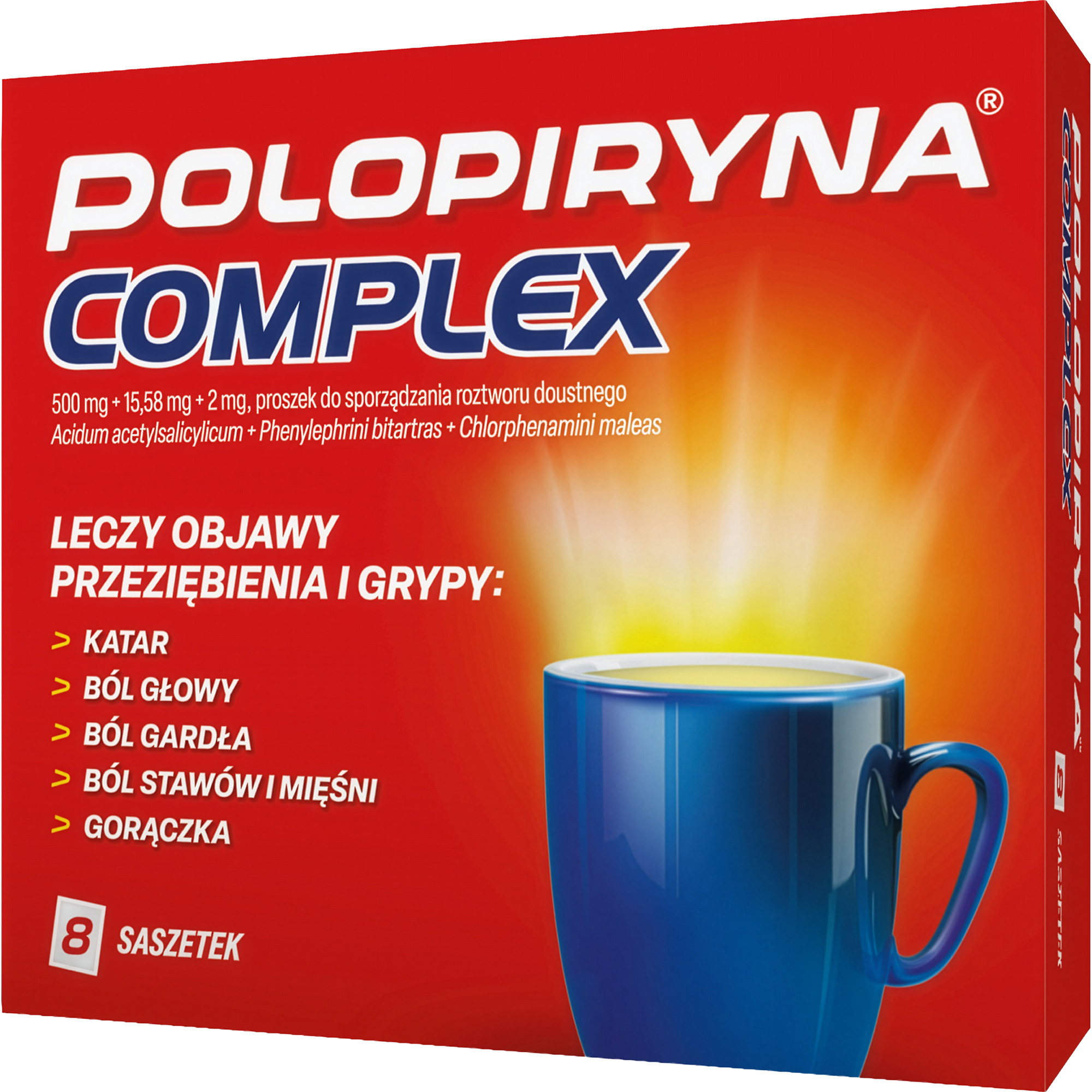 Polopiryna Complex 500 mg, 8 saszetek zdjęcie