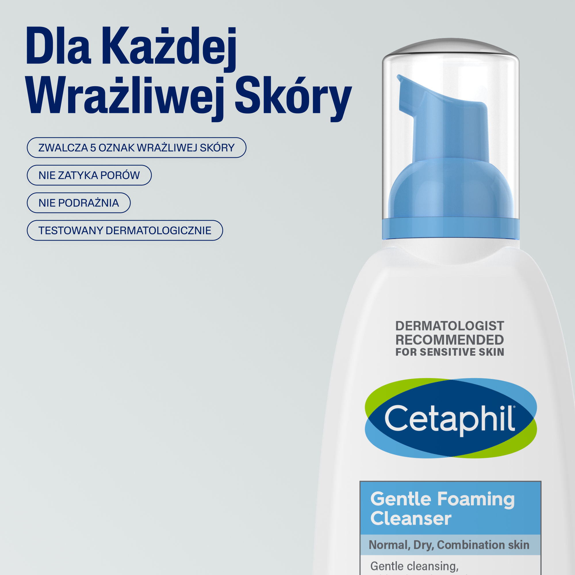 Cetaphil, lekka pianka do mycia, 236 ml