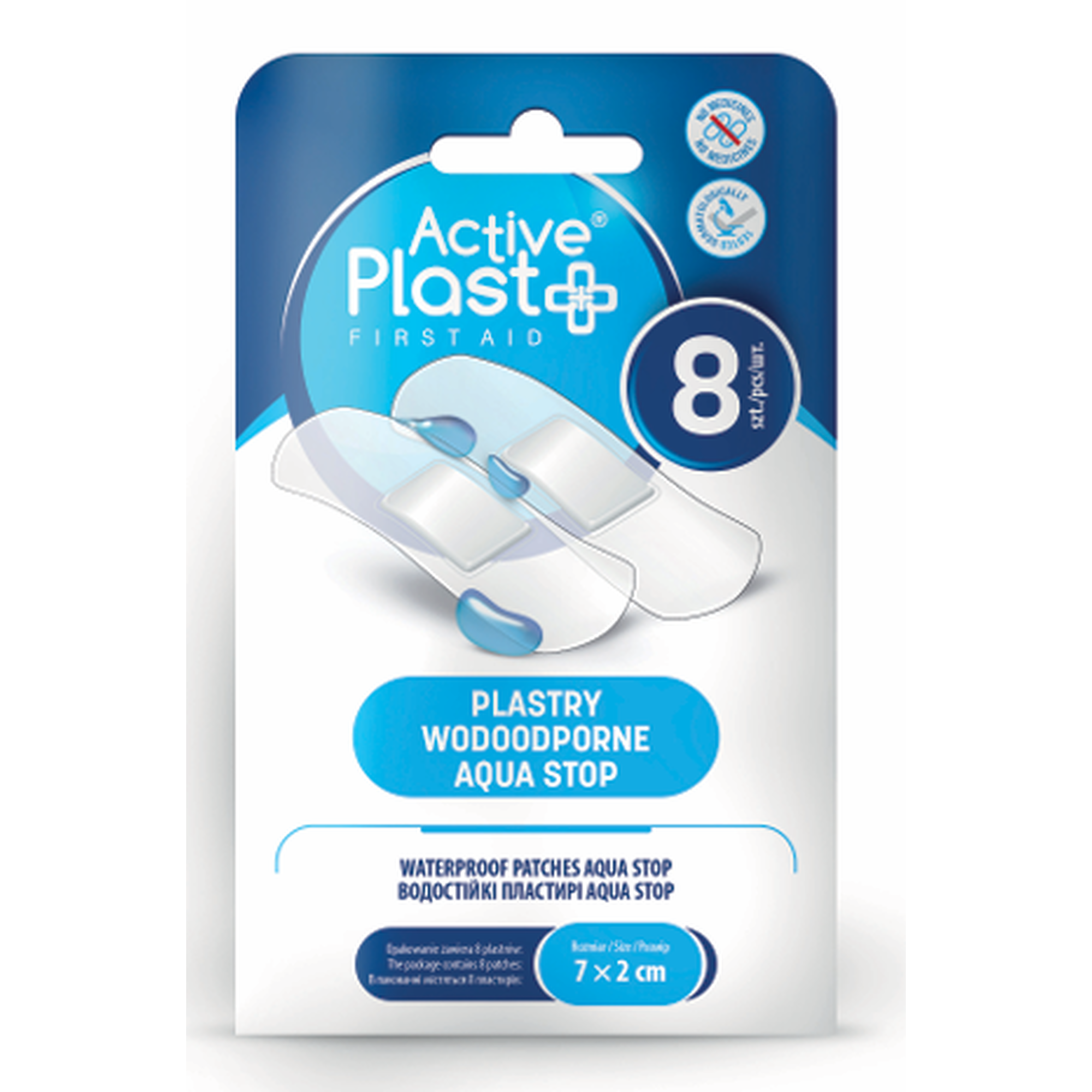 Active Plast, plastry wodoodporne Aqua Stop, 8 sztuk zdjęcie