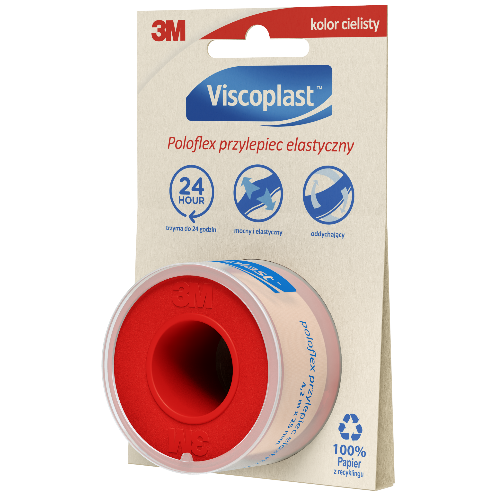 Viscoplast Poloflex przylepiec elastyczny 4,2 m x 25 mm 1 sztuka