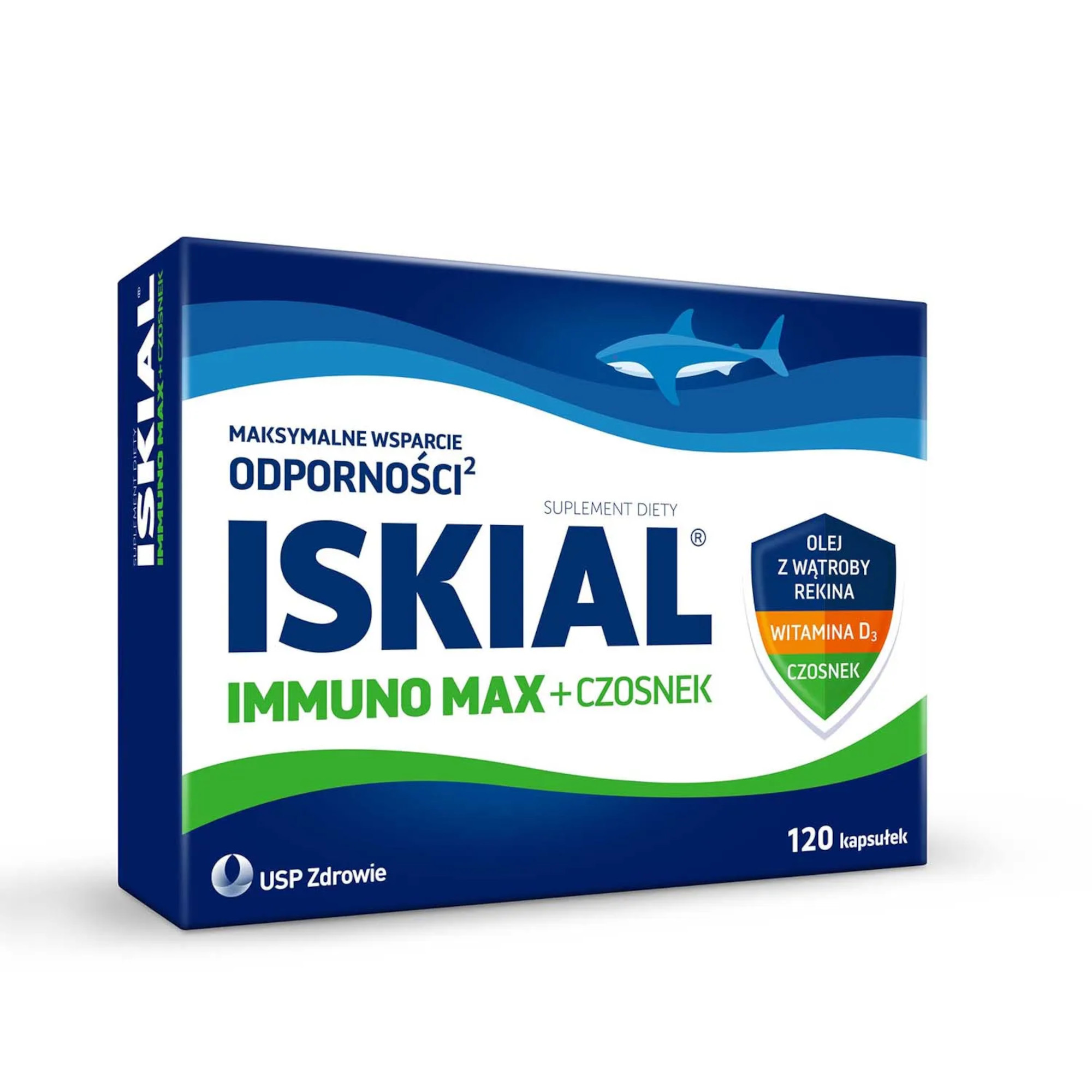 Iskial Immuno Max + Czosnek, kapsułki, 120 sztuk zdjęcie