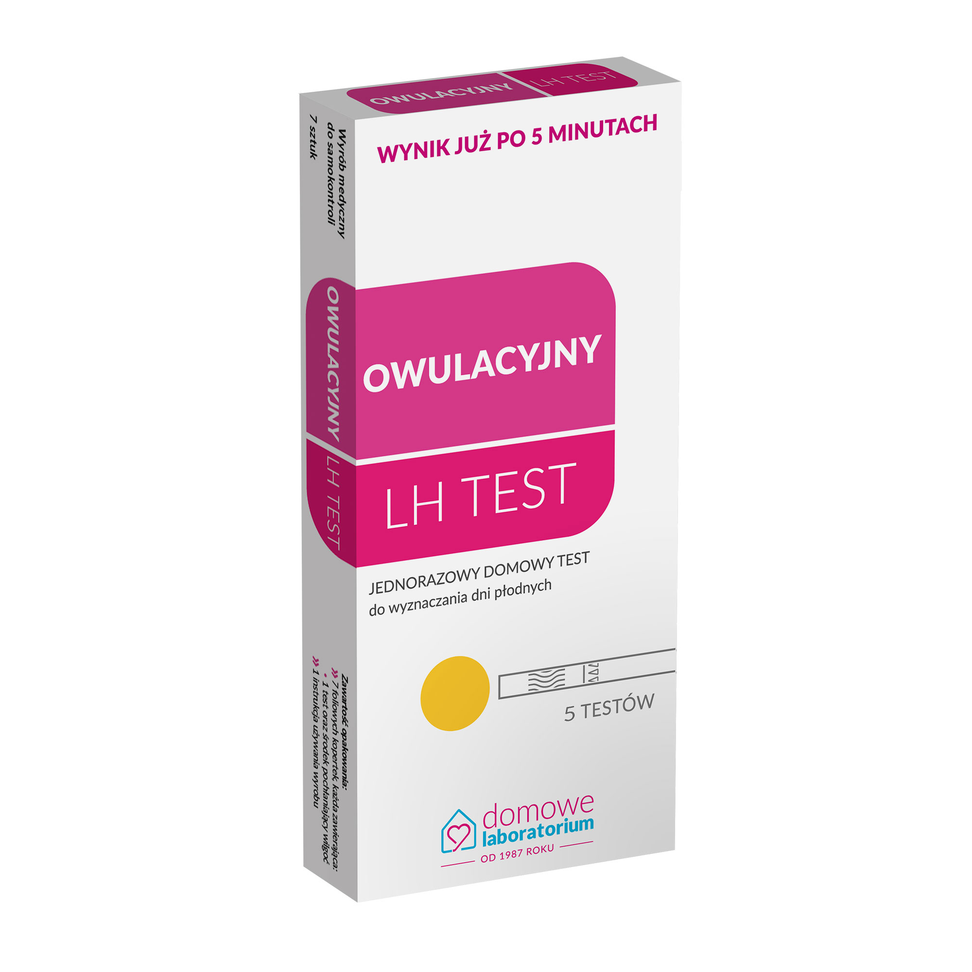 Domowe Laboratorium Owulacyjny LH Test 7 sztuk zdjęcie