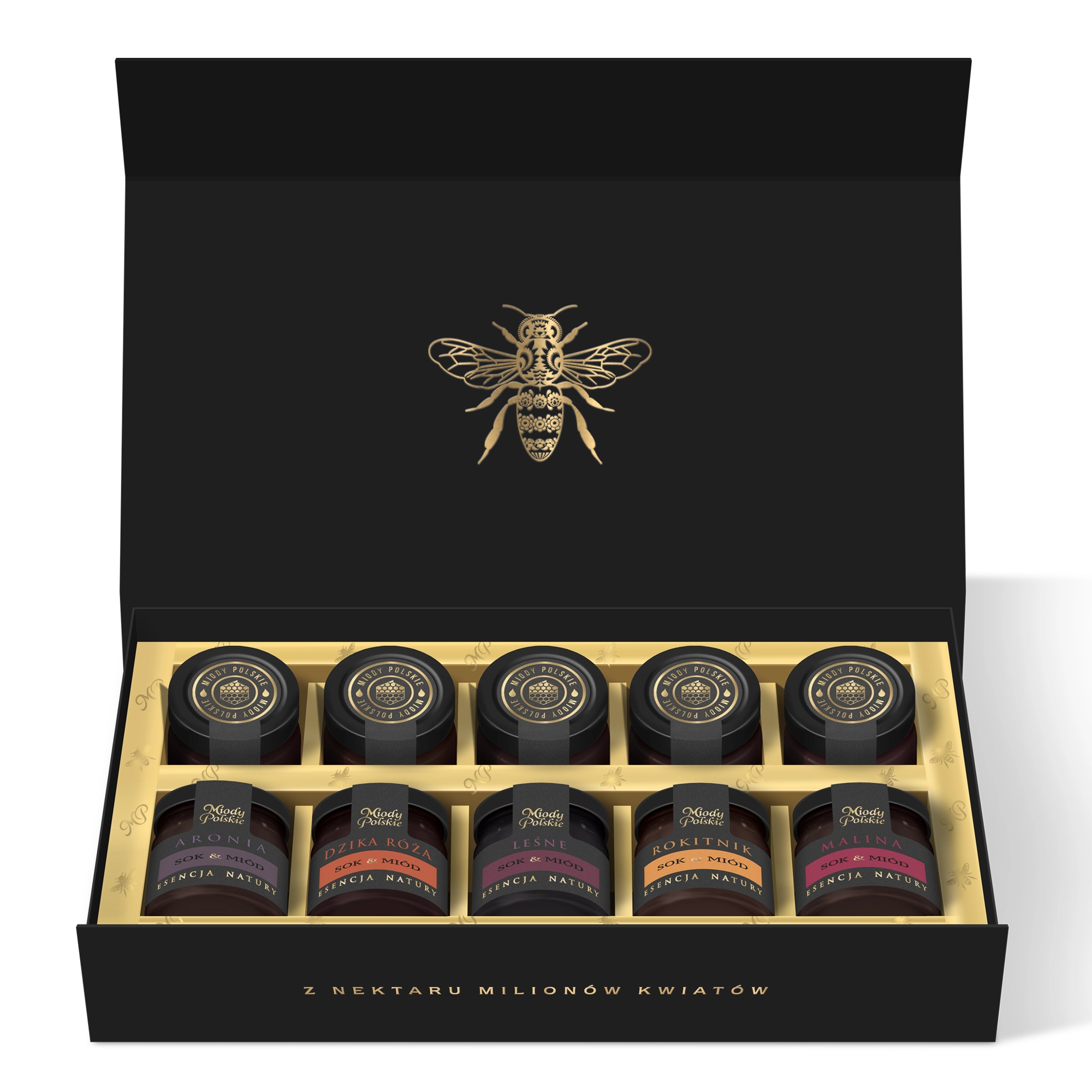 Miody Polskie, Sok&Miód Premium Black, 10x40 g zdjęcie