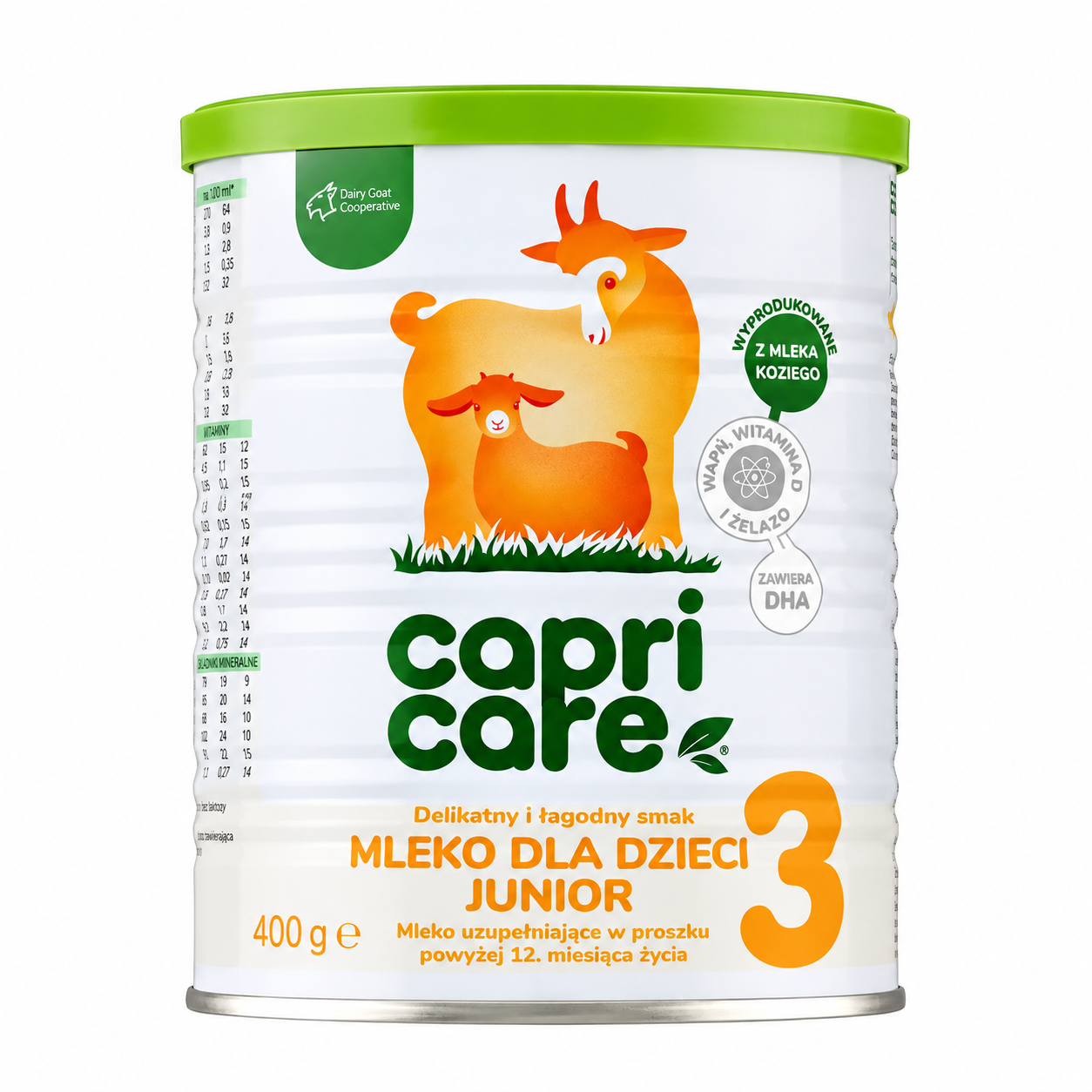CapriCare 3 Junior mleko dla dzieci powyżej 12 miesiąca życia oparte na mleku kozim 400 g zdjęcie