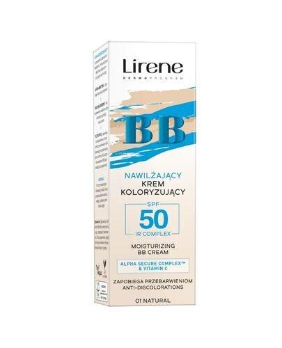 Lirene BB Nawilżający krem koloryzujący SPF50 01 Natural, 30 ml zdjęcie