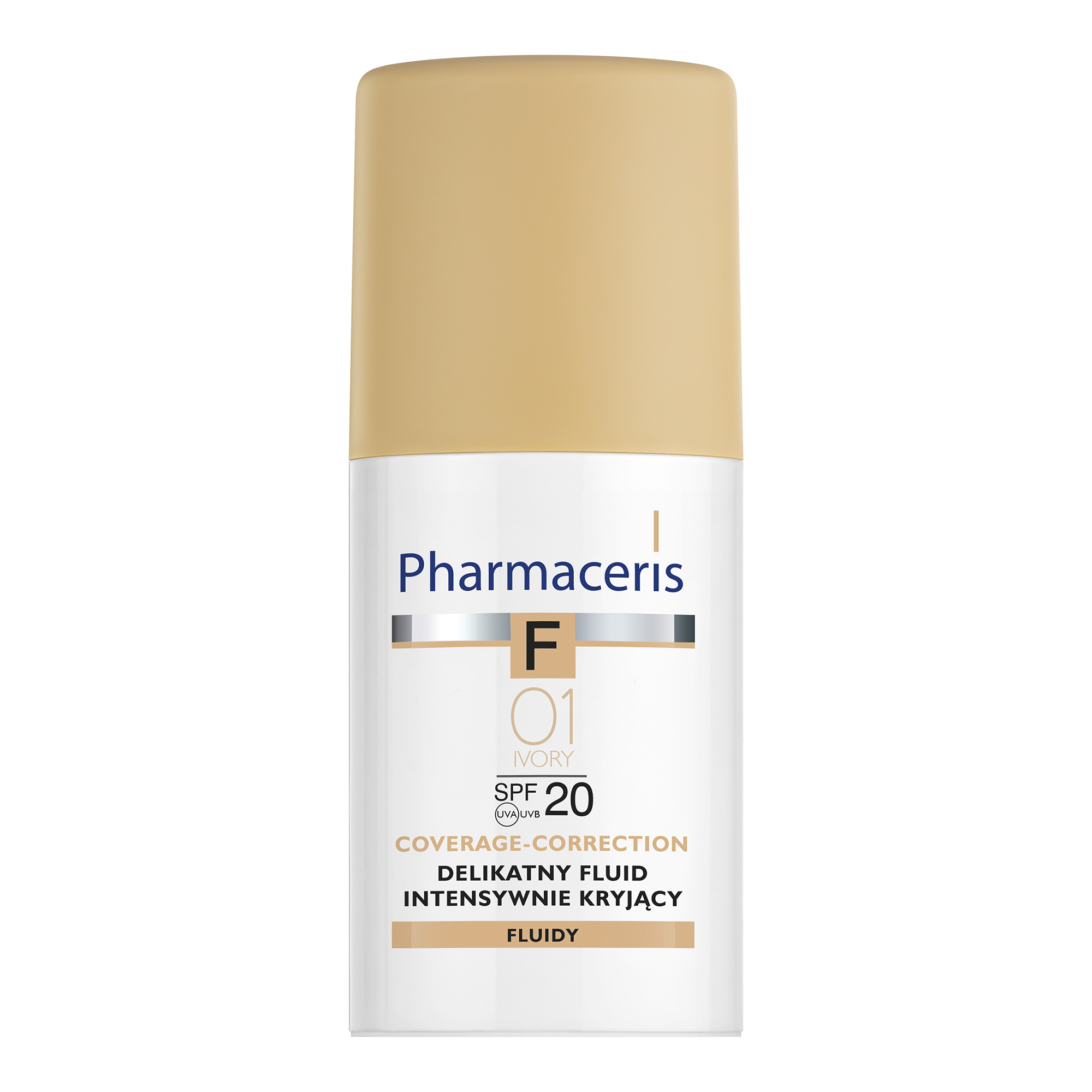 Pharmaceris F delikatny fluid intensywnie kryjący SPF20 01 IVORY 30 ml zdjęcie