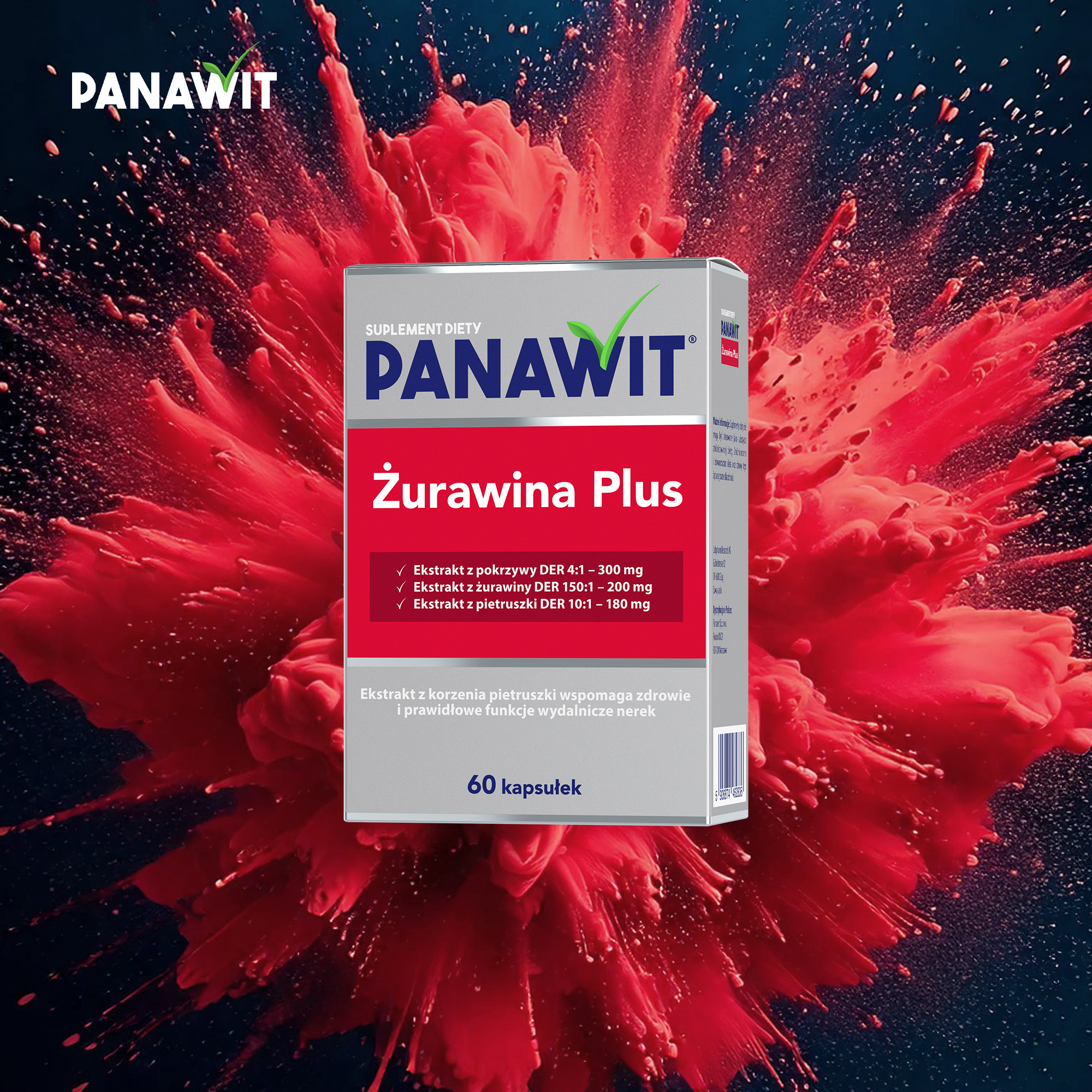 Panawit Żurawina Plus, kapsułki, 60 sztuk