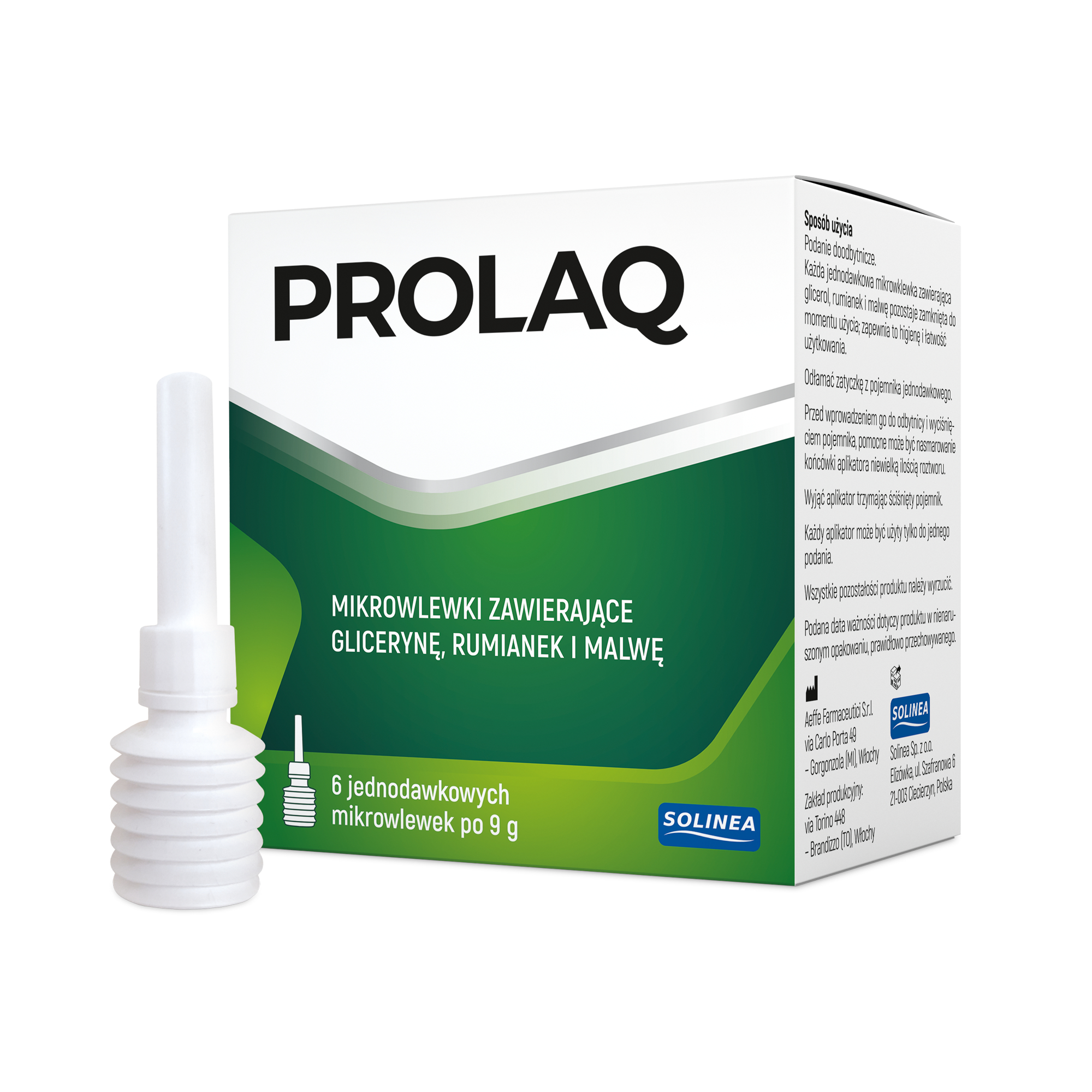 Prolaq, wlewki doodbytnicze, 6 sztuk po 9 g zdjęcie