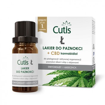 Cutis Ł lakier do paznokci + CBD kannabidiol 10 ml