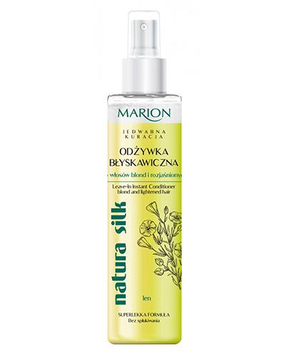 Marion Jedwabna Kuracja Natura Silk Błyskawiczna odżywka do włosów blond i rozjaśnionych - 150 ml - cena, opinie, skład zdjęcie