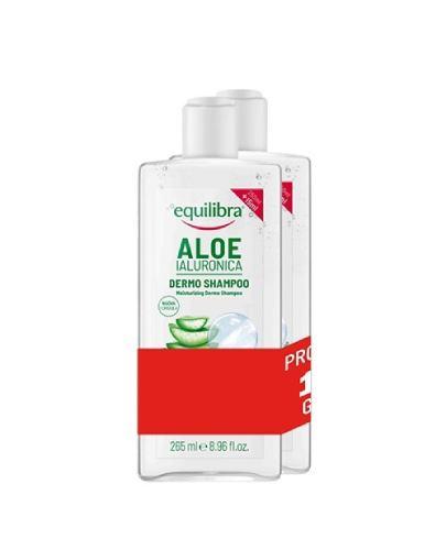 EQUILIBRA Nawilżający szampon aloes i kwas hialuronowy 265 ml + Nawilżający szampon aloes i kwas hialuronowy 265 ml [ZESTAW] zdjęcie