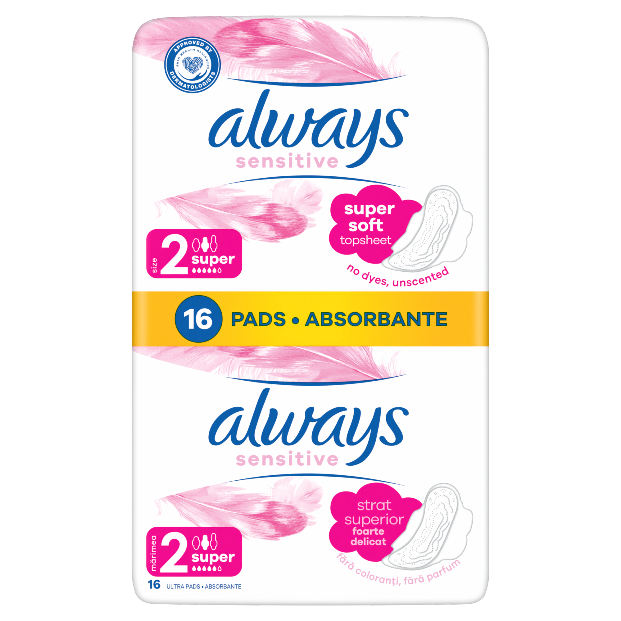 Always Sensitive Super Plus 2 Podpaski ze skrzydełkami, 16 sztuk zdjęcie