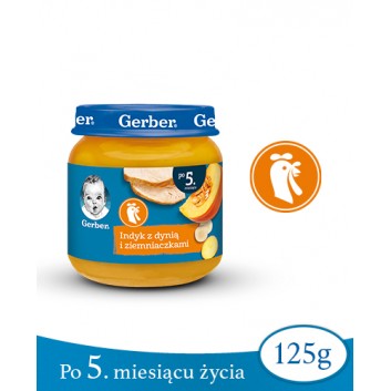 Gerber indyk z dynią z ziemniaczkami po 5 miesiącu 125 g