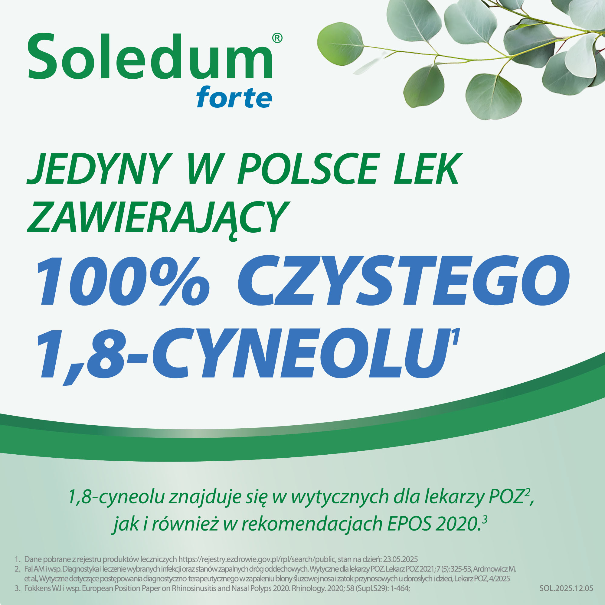Soledum forte, 200 mg, kapsułki dojelitowe miękkie, 20 szt.