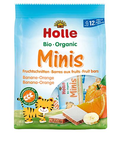Holle Minis Batoniki owocowe bananowo-pomarańczowe, 100 g  zdjęcie