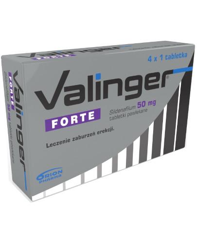 Valinger Forte, 50 mg, 4 tabletki powlekane zdjęcie
