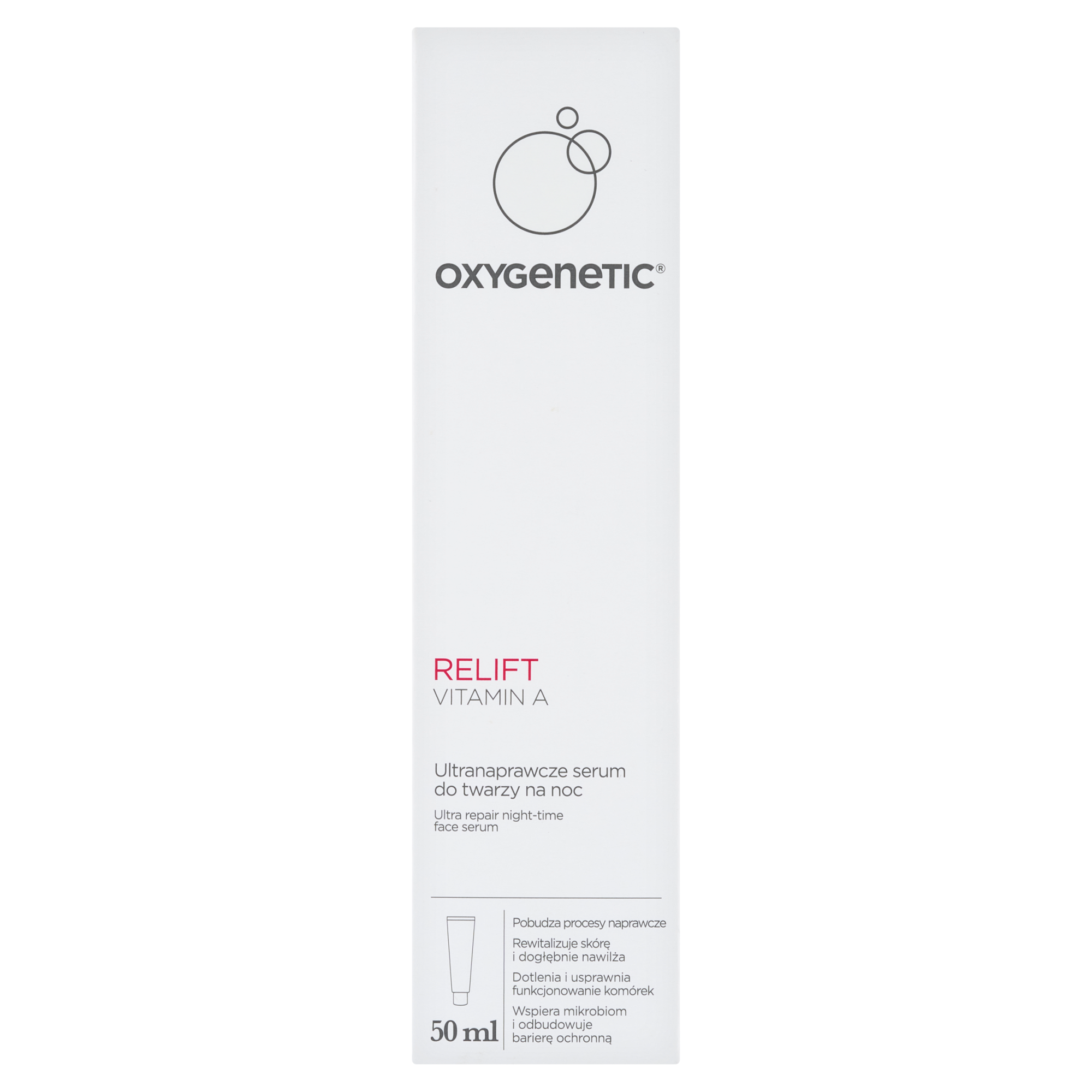 Oxygenetic Relift vitamin A, ultranaprawcze serum do twarzy na noc, 50 ml zdjęcie