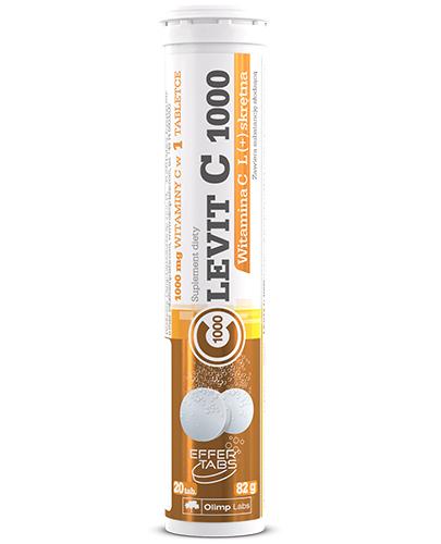Olimp Levit C 1000 O smaku cytrynowym - 20 tabl. mus. - cena, opinie, dawkowanie zdjęcie