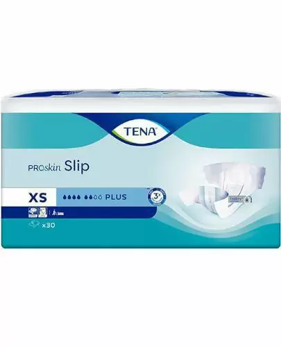 Tena ProSkin Slip Plus pieluchomajtki rozmiar XS 30 sztuk zdjęcie