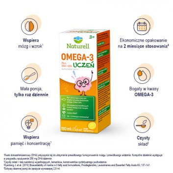Naturell Omega-3 Uczeń 150 ml