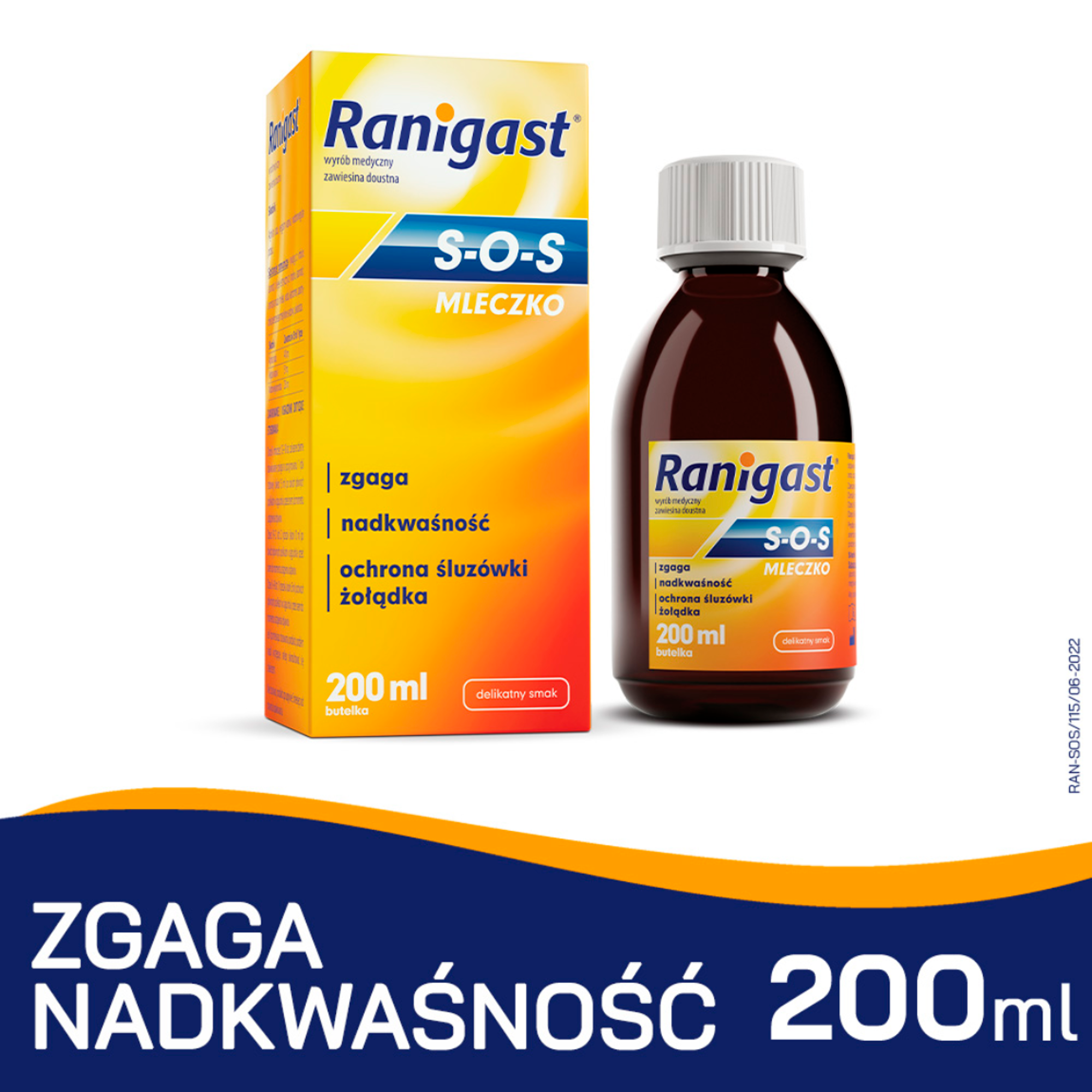 Ranigast SOS mleczko 200 ml