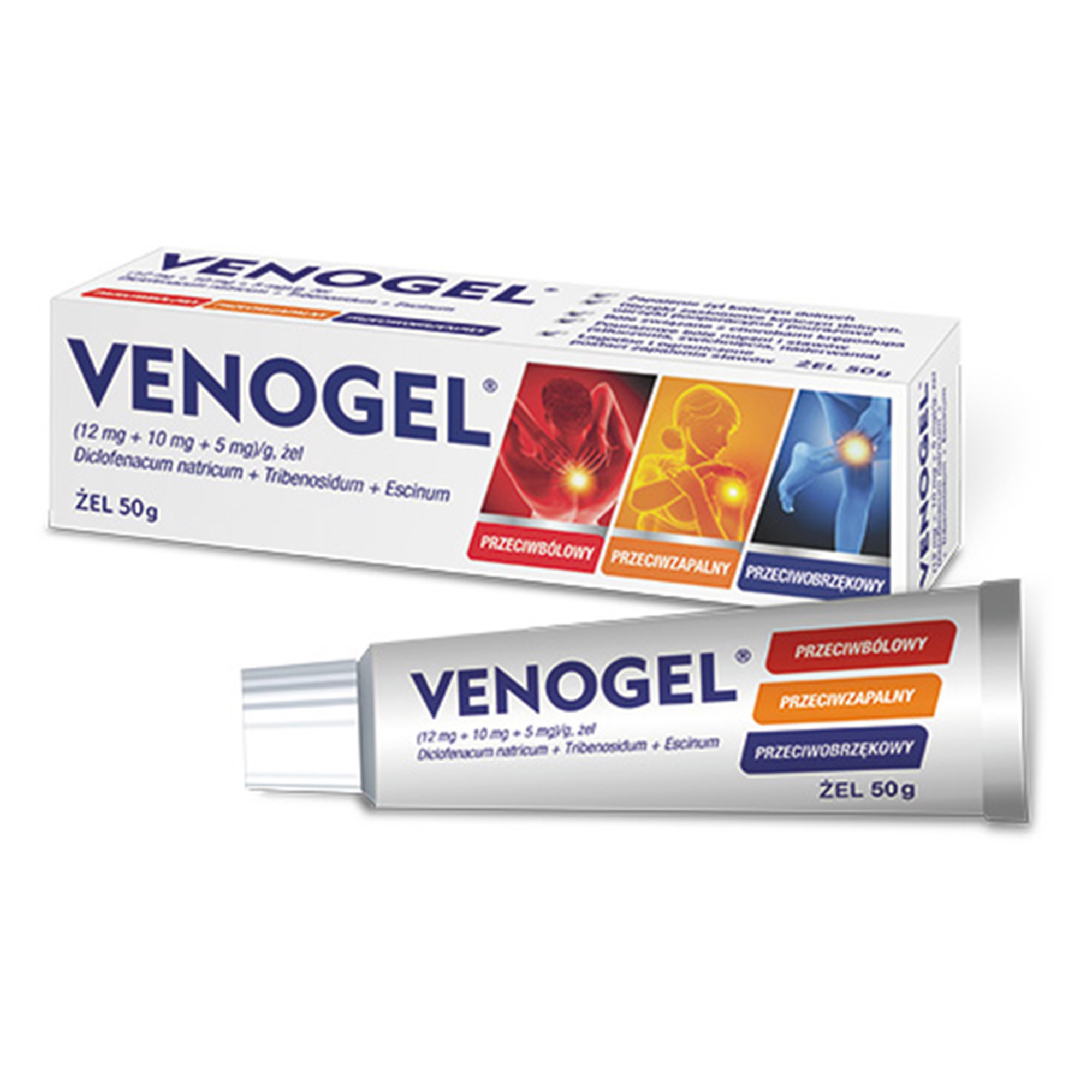 Venożel (12 mg + 10 mg + 5 mg)/g żel 50 g zdjęcie