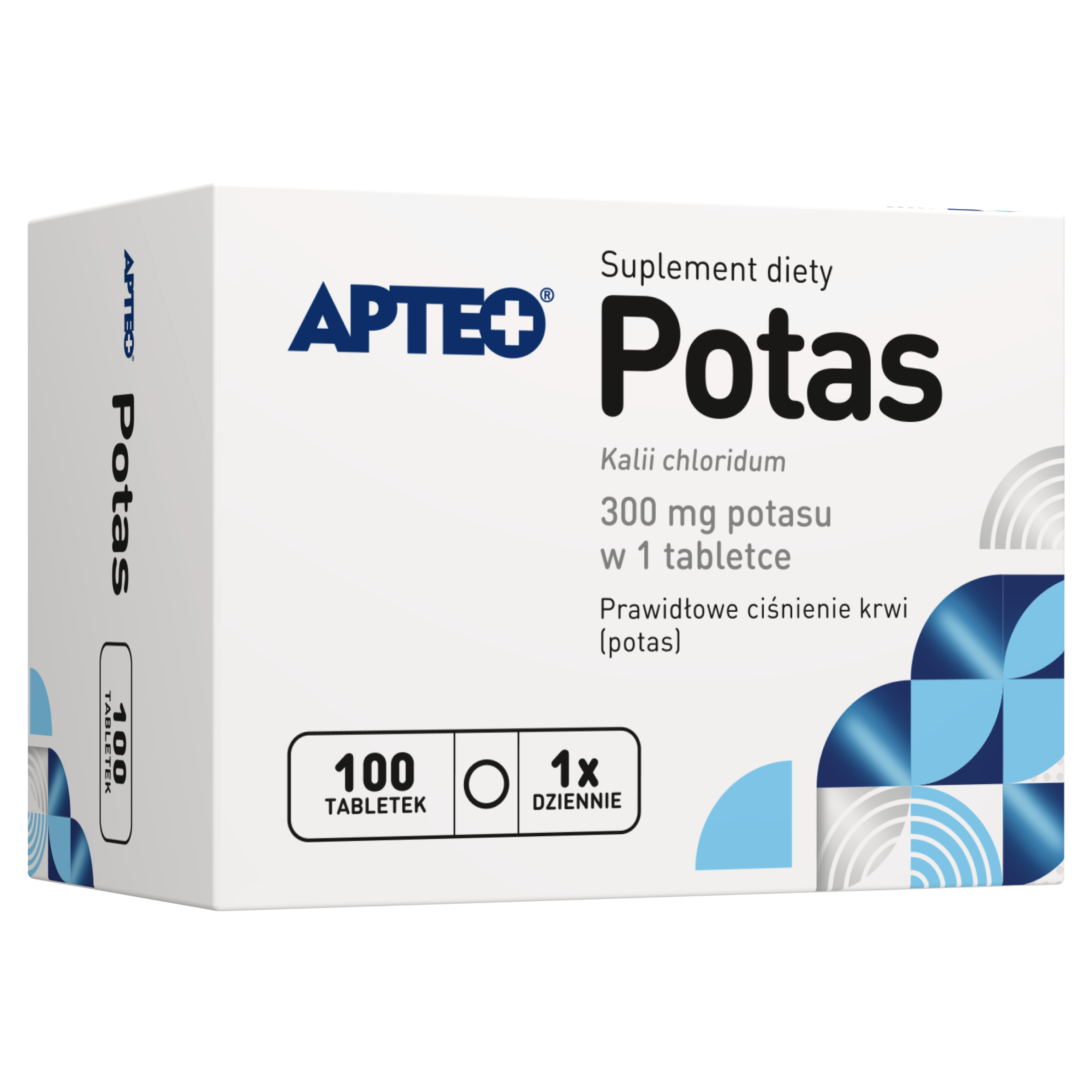 Apteo Potas 300 mg 100 tabletek zdjęcie