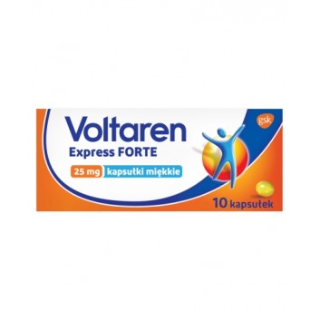 Voltaren Express Forte 25 mg kapsułki przeciwbólowe i przeciwzapalne 10 kapsułek miękkich