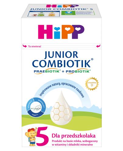 HiPP 5 JUNIOR COMBIOTIK produkt na bazie mleka dla przedszkolaka po 2,5 roku, 550 g zdjęcie