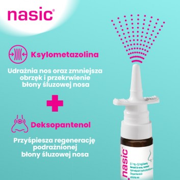 Nasic (0,1 mg + 5,0 mg)/dawkę aerozol do nosa 10 ml