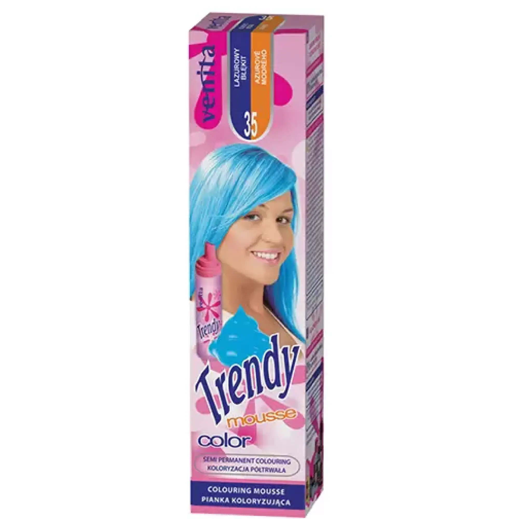 Venita Trendy color pianka koloryzująca 35 lazurowy błękit 75 ml zdjęcie