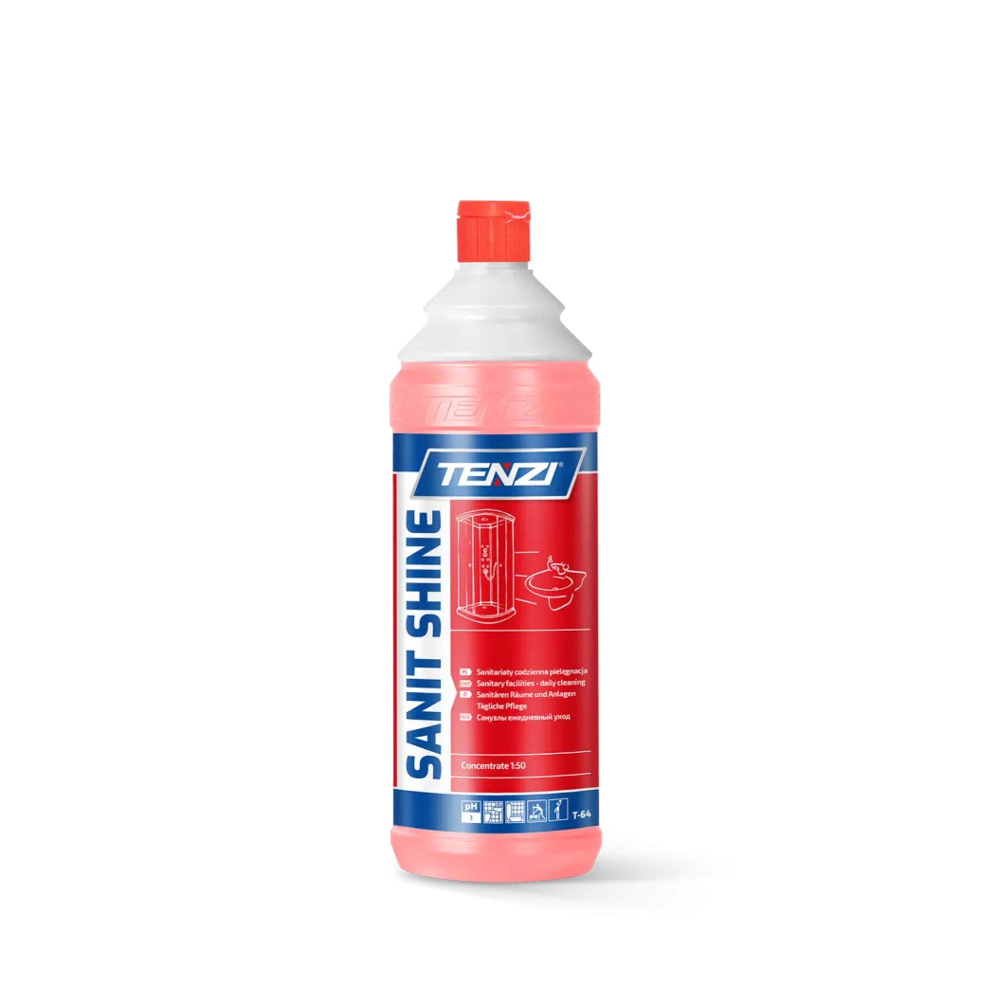 Tenzi Sanit Shine Preparat do mycia pomieszczeń sanitarnych, 1 litr zdjęcie