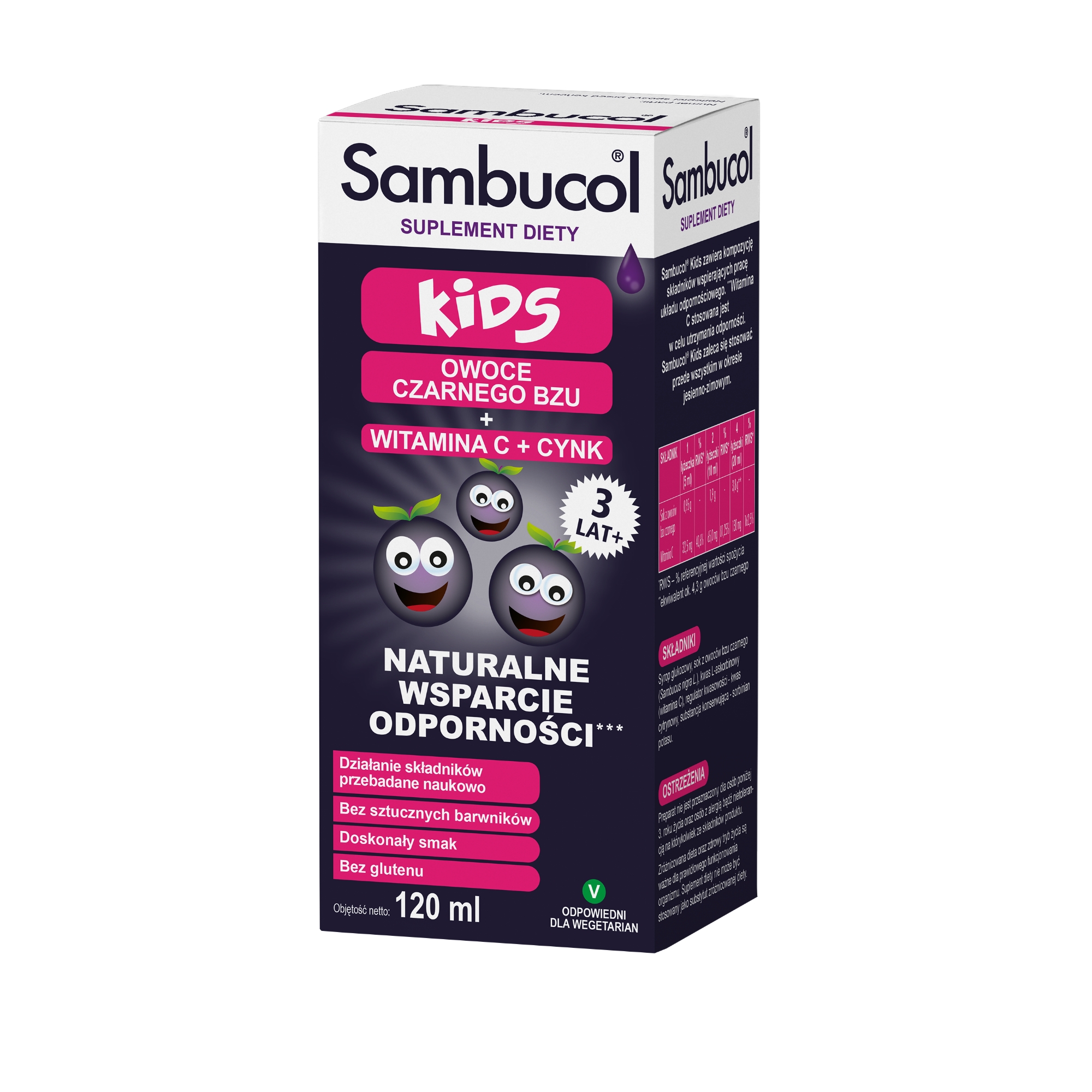 Sambucol Kids, płyn, 120 ml zdjęcie