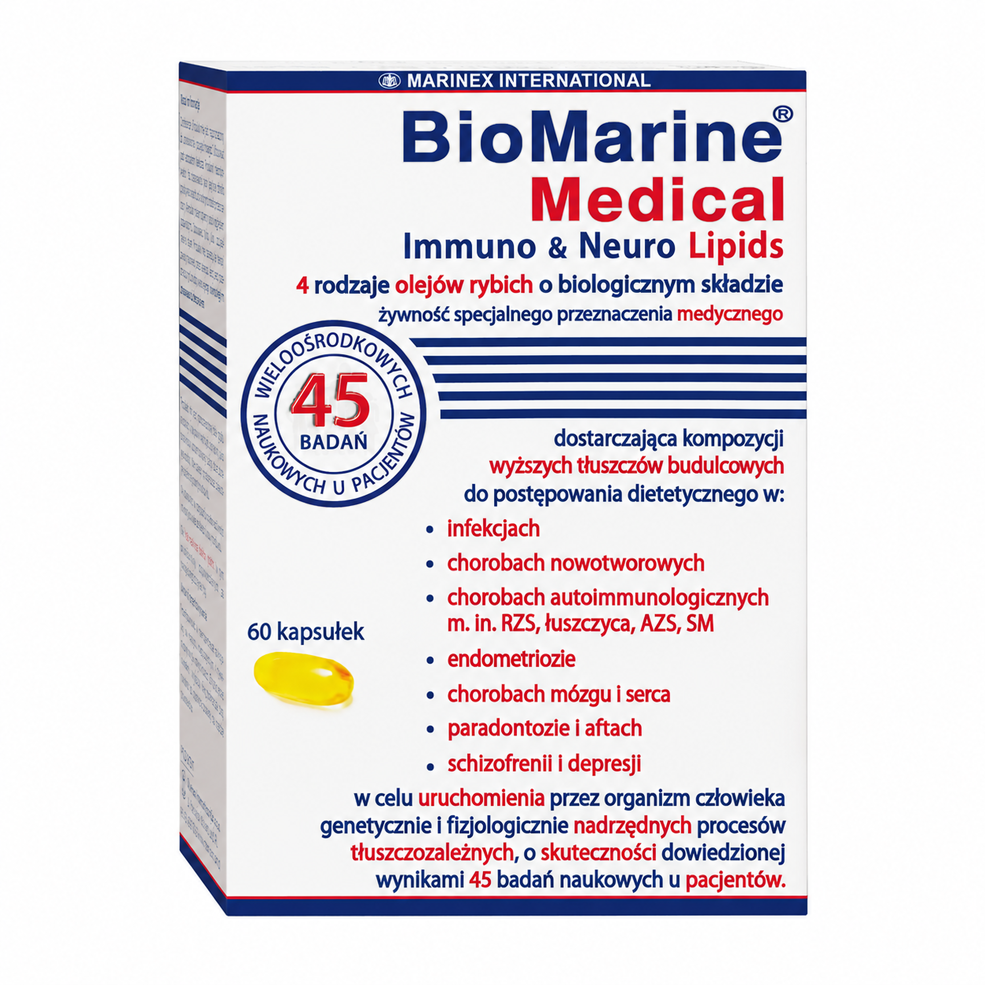 Biomarine Medical Immuno & Neuro Lipids 60 kapsułek zdjęcie