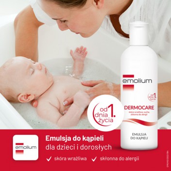 Emolium Dermocare, emulsja do kąpieli od 1. dnia życia, 200 ml
