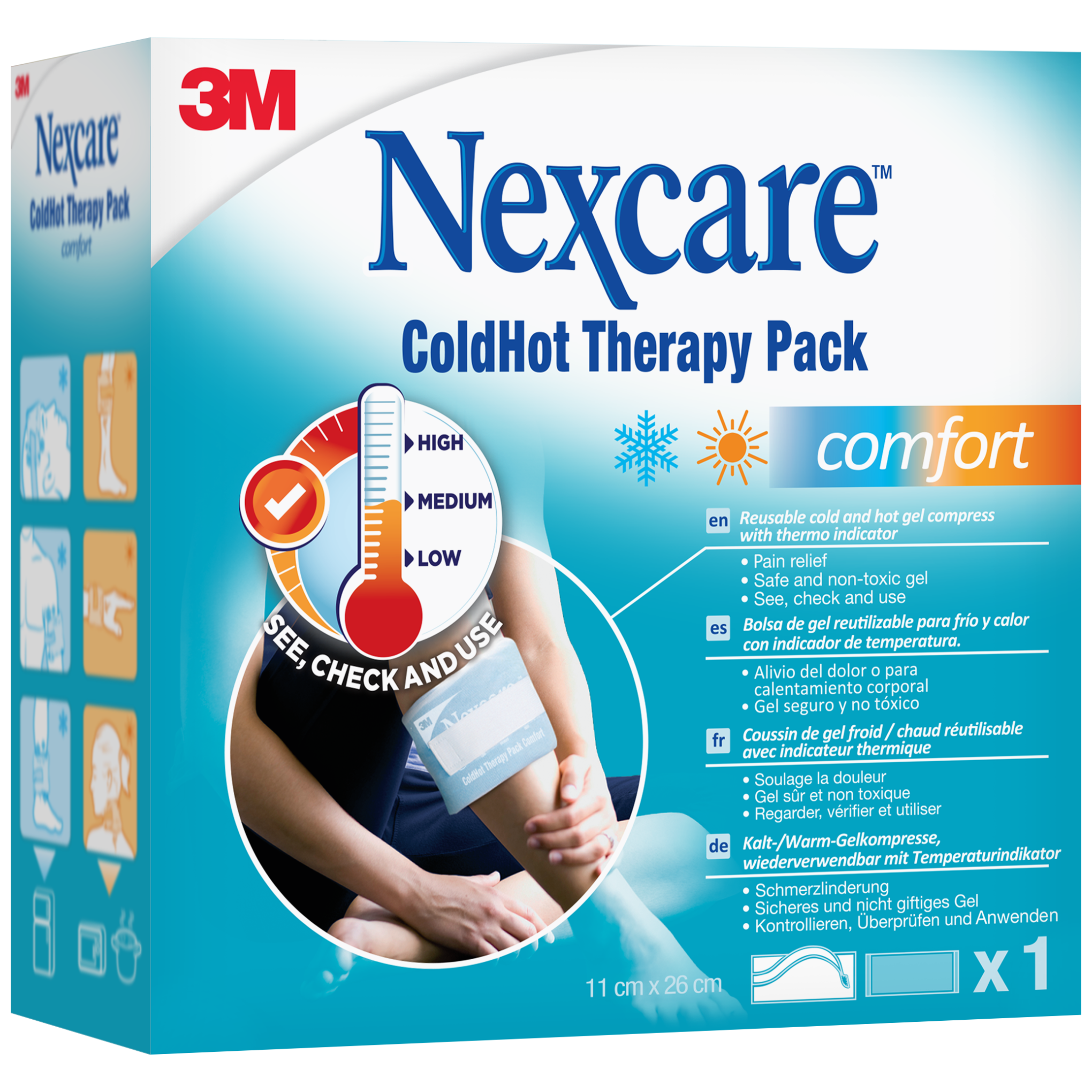 Nexcare Cold Hot Comfort Pack zimno-ciepły okład 11cm x 26cm 1 sztuka
