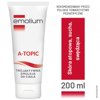Emolium A-topic Emulsja trójaktywna do ciała, 200 ml