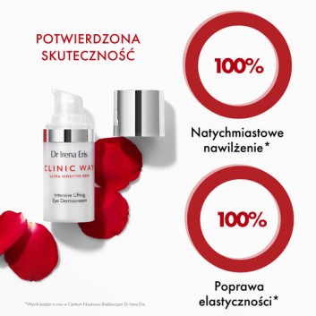 Dr Irena Eris Clinic Way, dermokrem pod oczy intensywnie liftingujący 3°+ 4°, 15 ml