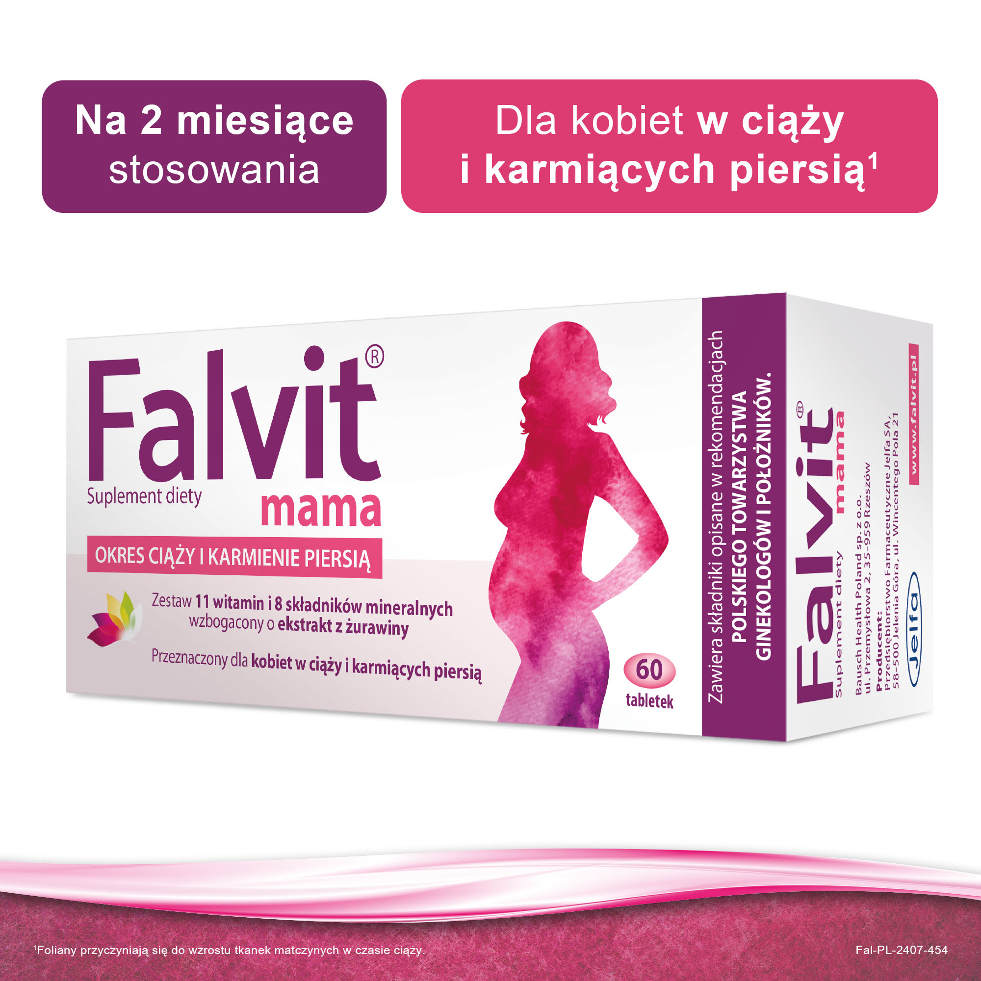 Falvit mama, tabletki powlekane, 60 sztuk