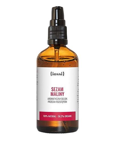 Iossi Sezam Maliny Aromatyczny Olejek zapobiegający powstawaniu rozstępów w ciąży, 100 ml, cena, wskazania, opinie zdjęcie