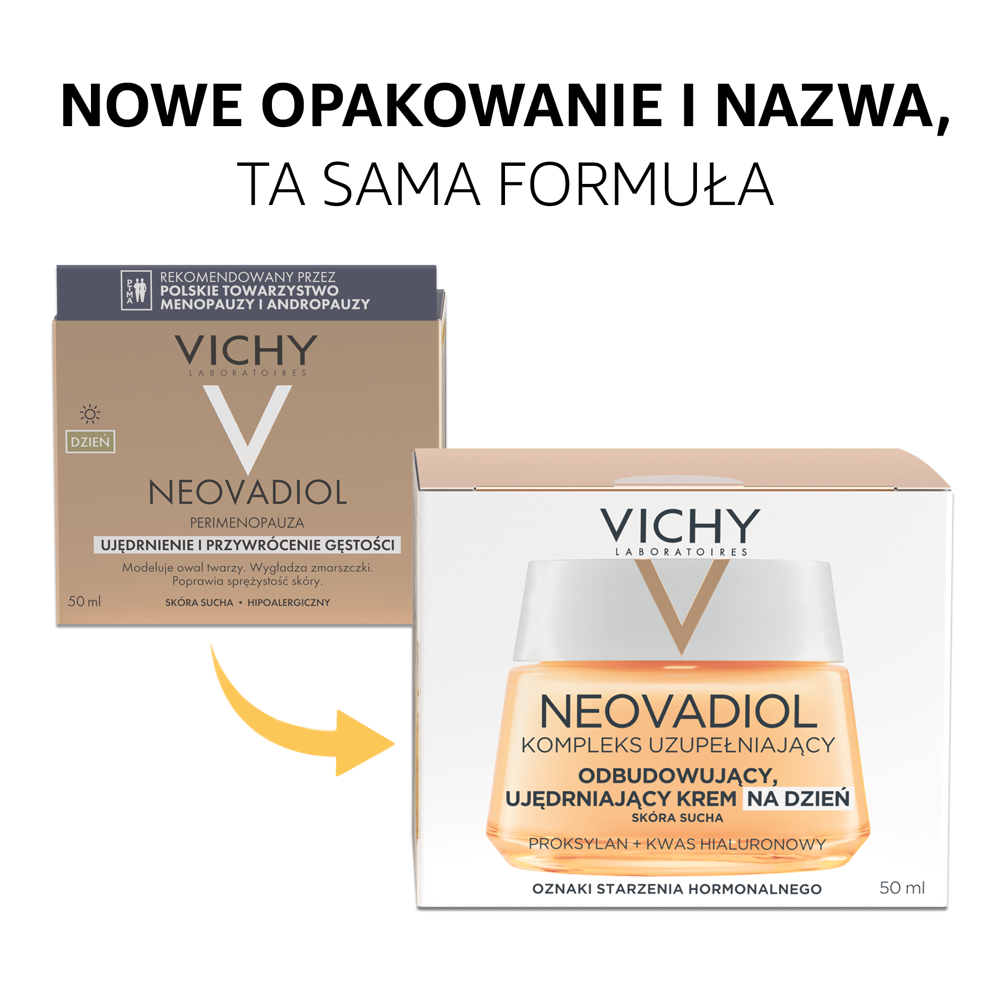 Vichy Neovadiol Kompleks uzupełniający odbudowujący, ujędrniający krem na dzień dla skóry suchej, 50 ml