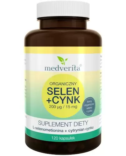 Medverita Selen 200µg + Cynk 15mg 120 kapsułek zdjęcie