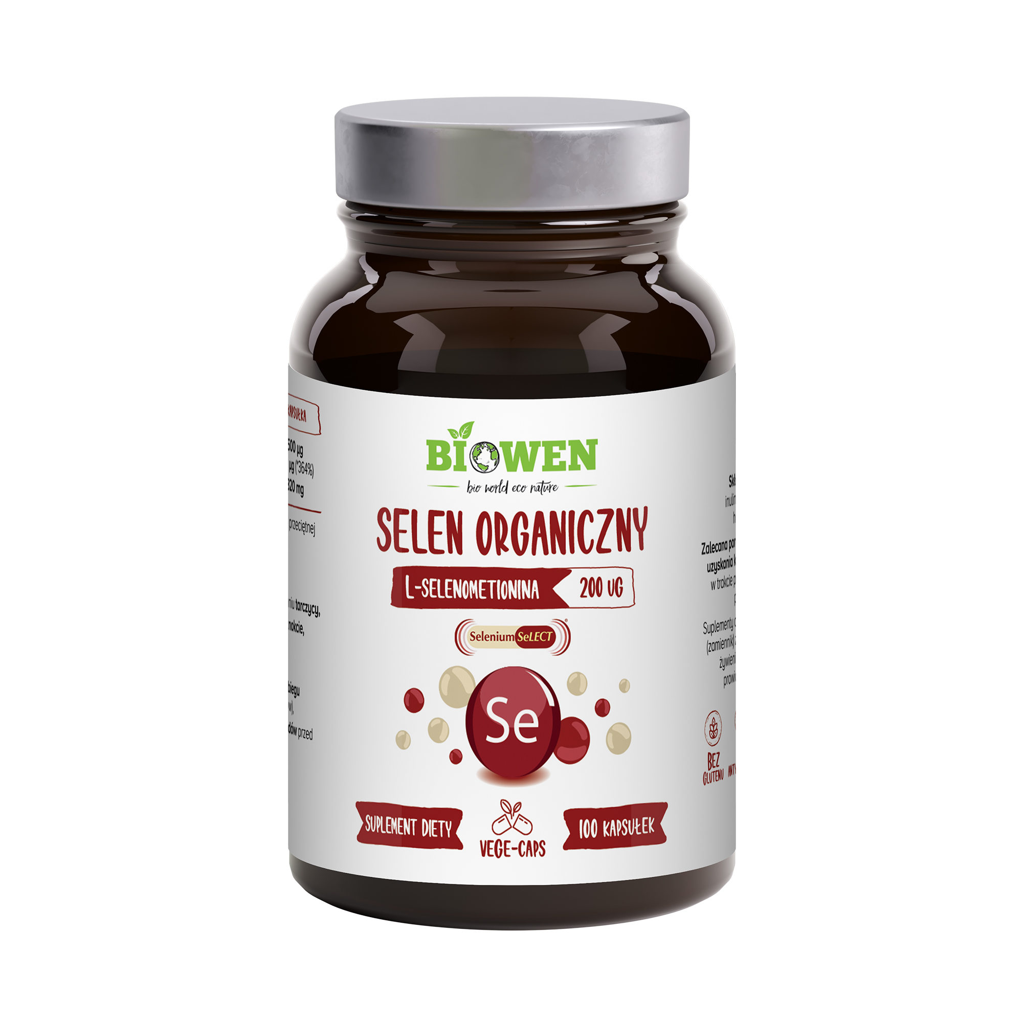 Biowen Selen Organiczny 100 kapsułek zdjęcie