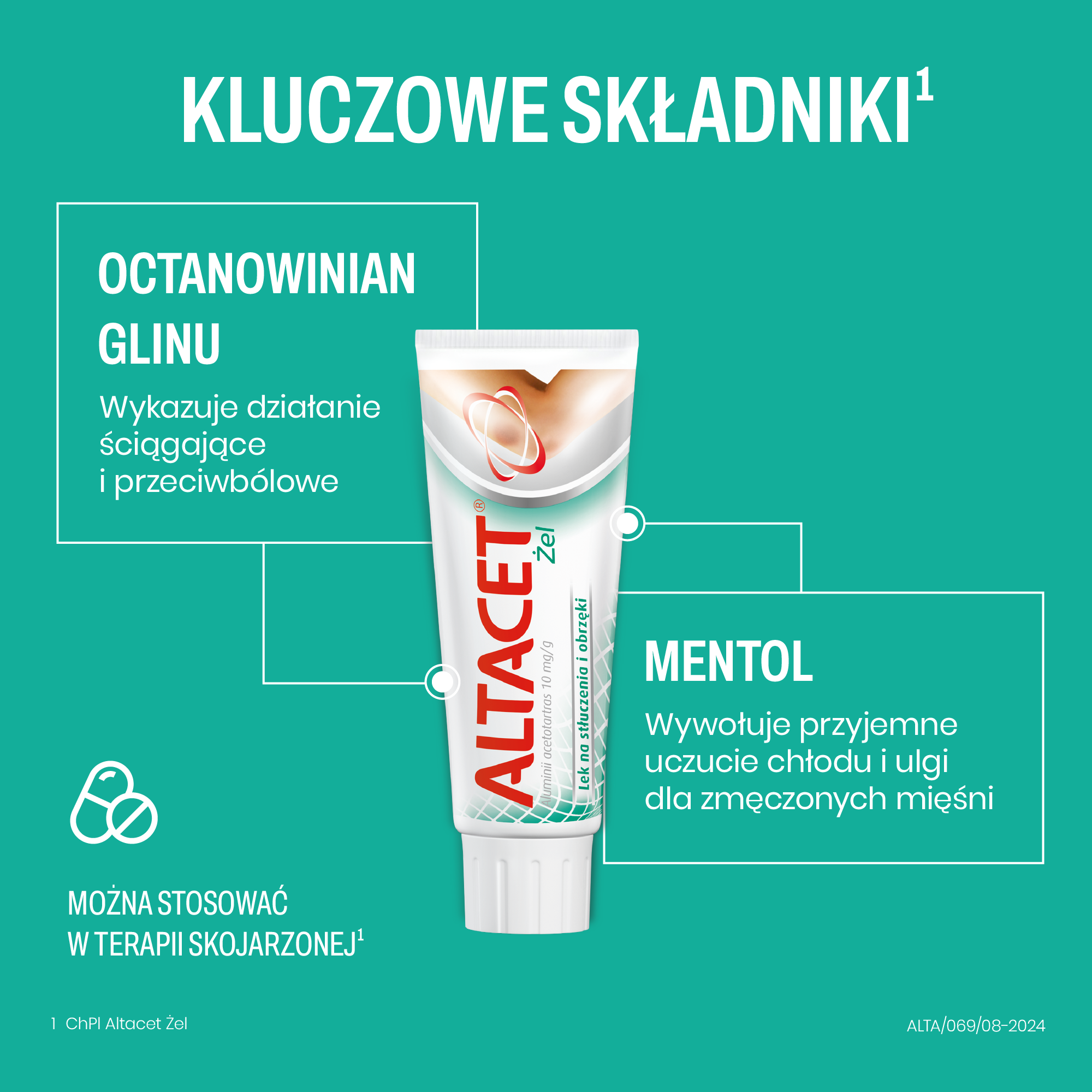 Altacet 10 mg/g, żel na stłuczenia i obrzęki, 75 g