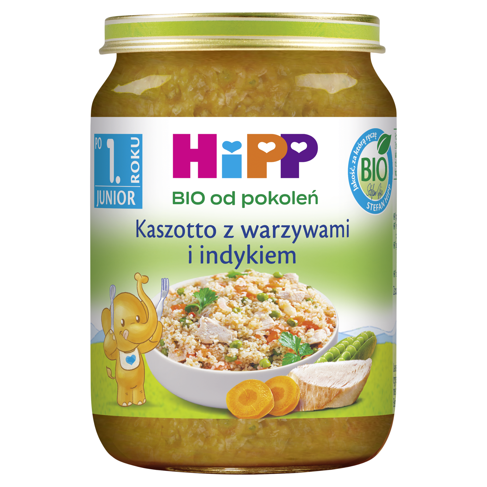 Hipp Kaszotto z warzywami i indykiem BIO, 250 g, cena, właściwości, opinie zdjęcie