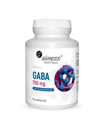 Aliness Gaba 750 mg, tabletki vege, 100 sztuk zdjęcie