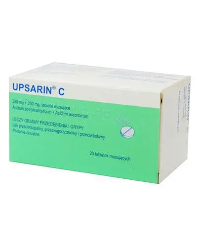 Upsarin C, 20 tabletek  (import równoległy, Delfarma)  zdjęcie