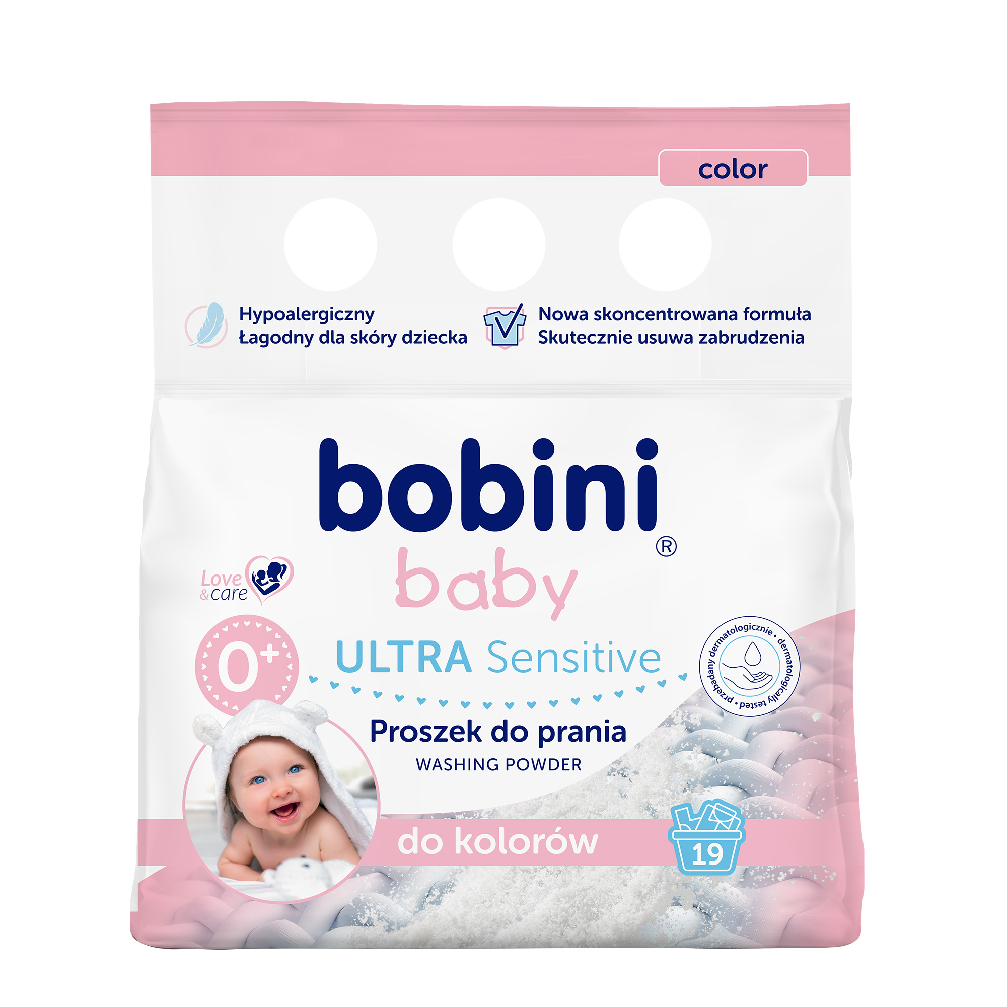 Bobini Baby proszek do prania kolorowych ubranek dziecięcych 1,425 kg zdjęcie